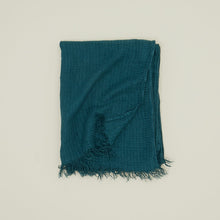 Load image into Gallery viewer, Simple Linen Throw Throws Hawkins New York Peacock 
