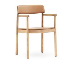 Load image into Gallery viewer, Timb Armchair, Upholstered Dining Arm Chairs Normann Copenhagen Tan 
