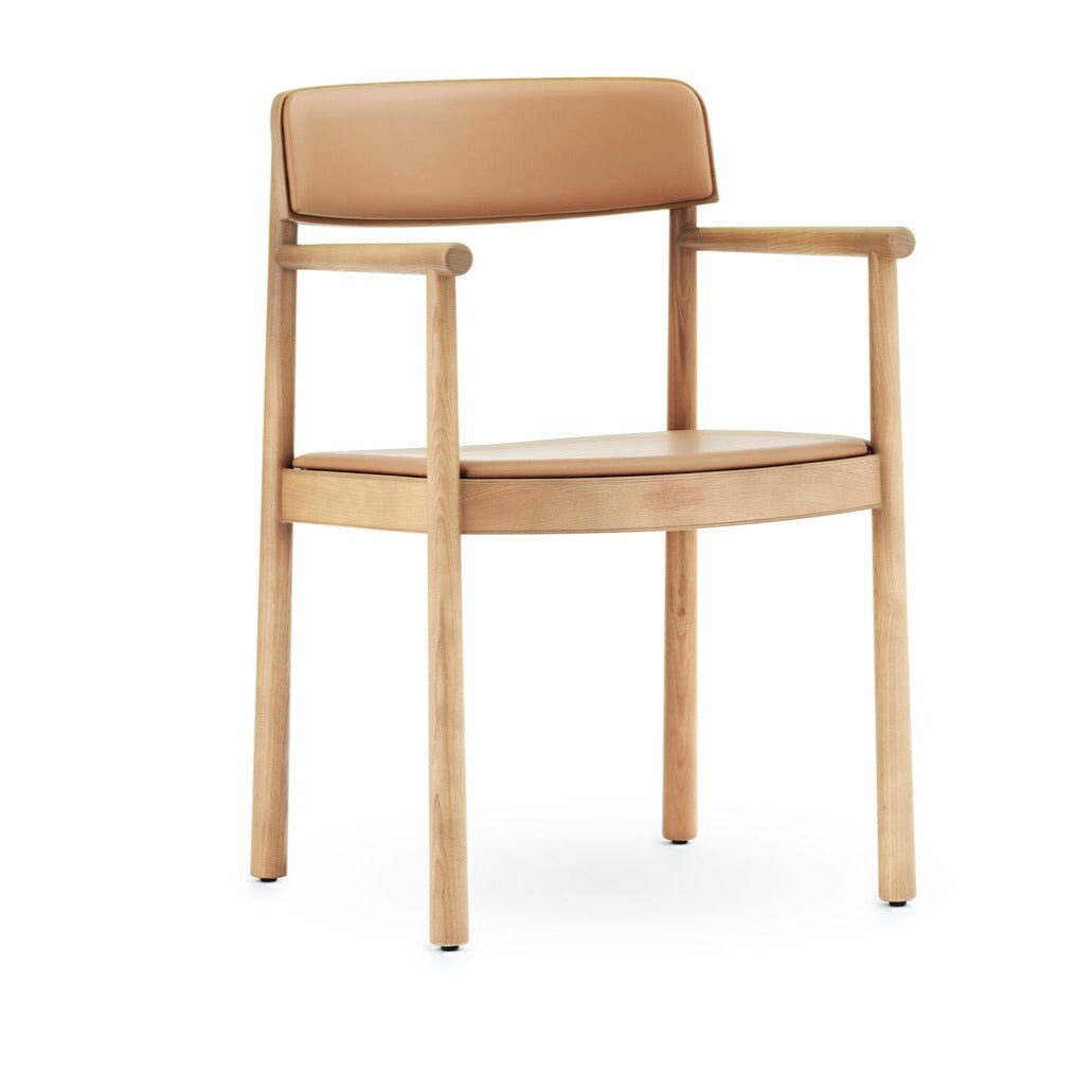Timb Armchair, Upholstered Dining Arm Chairs Normann Copenhagen Tan 