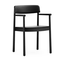 Load image into Gallery viewer, Timb Armchair, Upholstered Dining Arm Chairs Normann Copenhagen Black 
