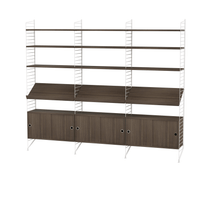 Load image into Gallery viewer, Living Room Bundle G Shelving String Furniture Walnut/White 
