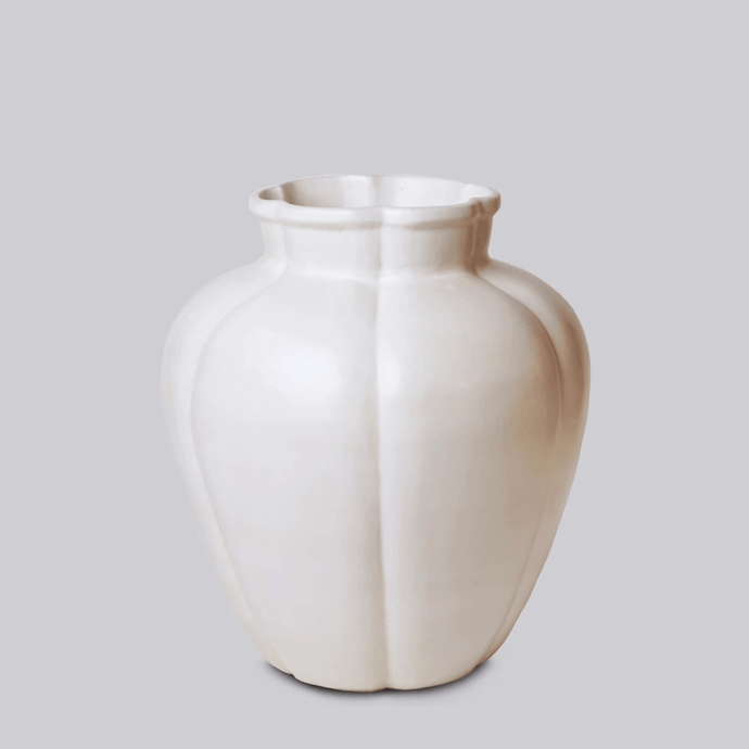 Rustic White Porcelain Gourd Vase Vases Cobalt Guild 