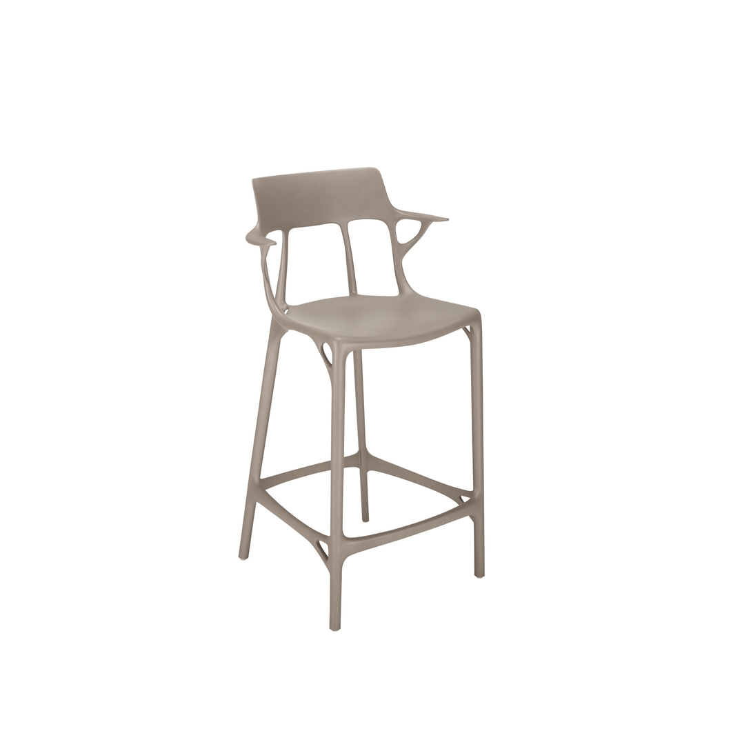 A.I. Recycled Counter Stool BAR & COUNTER STOOLS Kartell Gray 