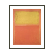 Load image into Gallery viewer, Orange and Yellow by Mark Rothko Artwork 1000Museums Black Frame 32x40 
