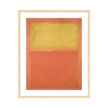 Load image into Gallery viewer, Orange and Yellow by Mark Rothko Artwork 1000Museums Light Wood Frame 22x28 
