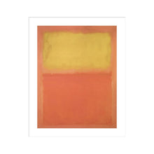 Load image into Gallery viewer, Orange and Yellow by Mark Rothko Artwork 1000Museums White Frame 22x28 
