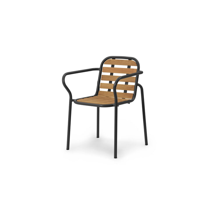 Vig Armchair, Wood Outdoor Dining Chairs Normann Copenhagen Black 