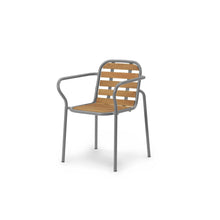 Load image into Gallery viewer, Vig Armchair, Wood Outdoor Dining Chairs Normann Copenhagen Grey 
