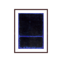 Load image into Gallery viewer, Untitled (ca. 1968) by Mark Rothko Artwork 1000Museums Dark Wood Frame 32x40 

