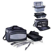 Load image into Gallery viewer, Buccaneer Portable Charcoal Grill &amp; Cooler Tote Outdoor Cooking &amp; Accessories Picnic Time 

