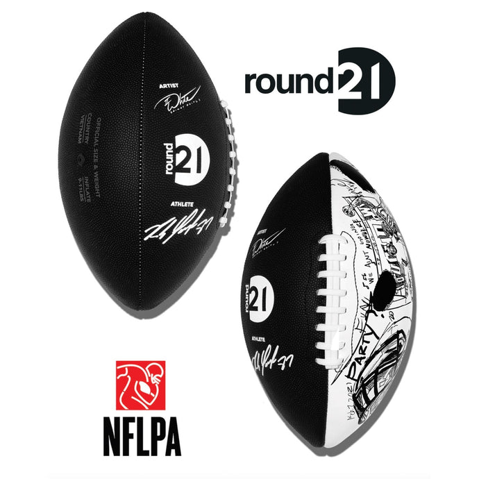 Official round21 x NFLPA Football - Rob Gronkowski Football round 21