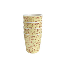 Load image into Gallery viewer, Yellow Terrazzo Cups, Set of 4 Outdoor Drinkware Xenia Taler 
