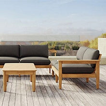 Load image into Gallery viewer, Dunes Teak King Double Lounger Outdoor Lounge Chairs Burrow 
