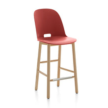 Load image into Gallery viewer, Alfi Counter Stool, Highback Emeco Red Ash 
