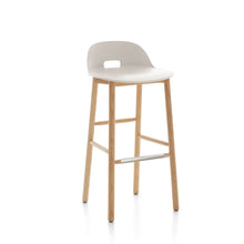 Load image into Gallery viewer, Alfi Barstool, Low Back Emeco White Ash 
