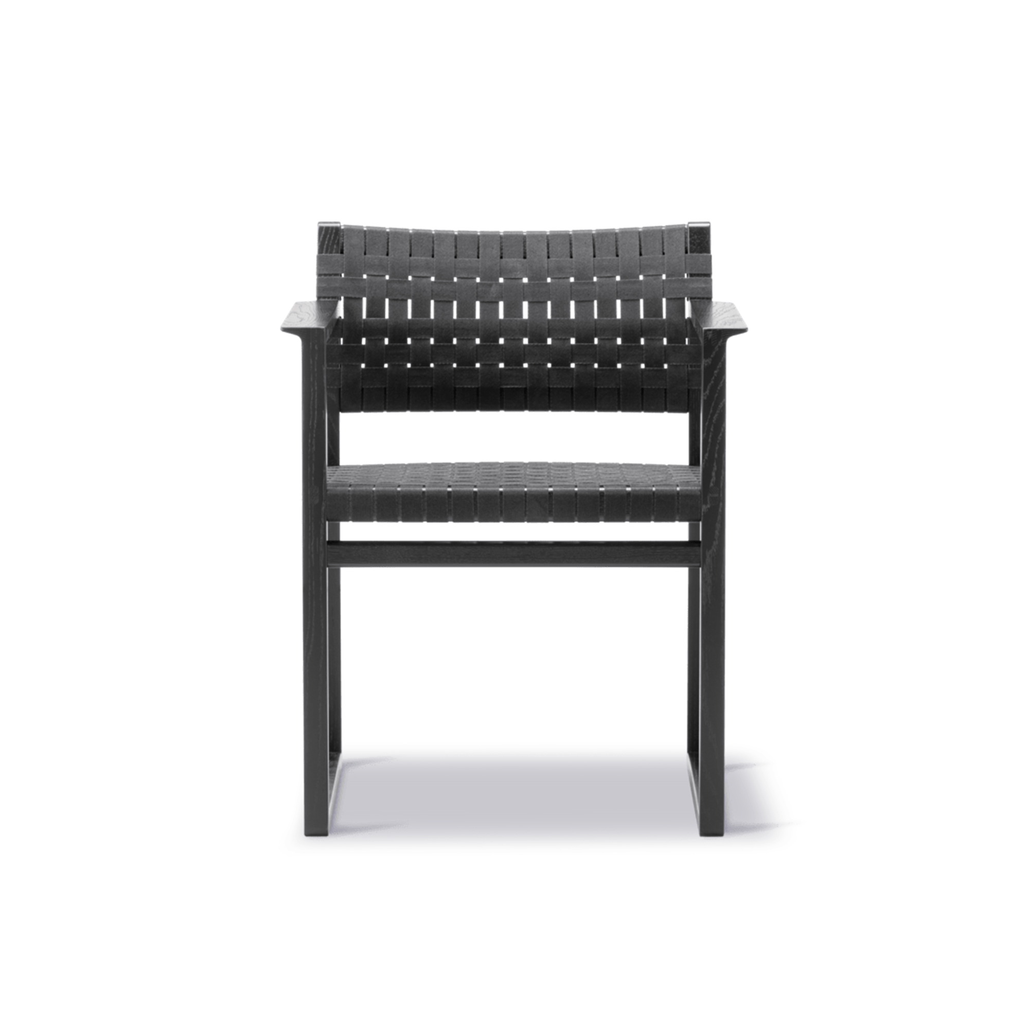 BM62 Armchair with Linen Webbing Dining Arm Chairs Fredericia