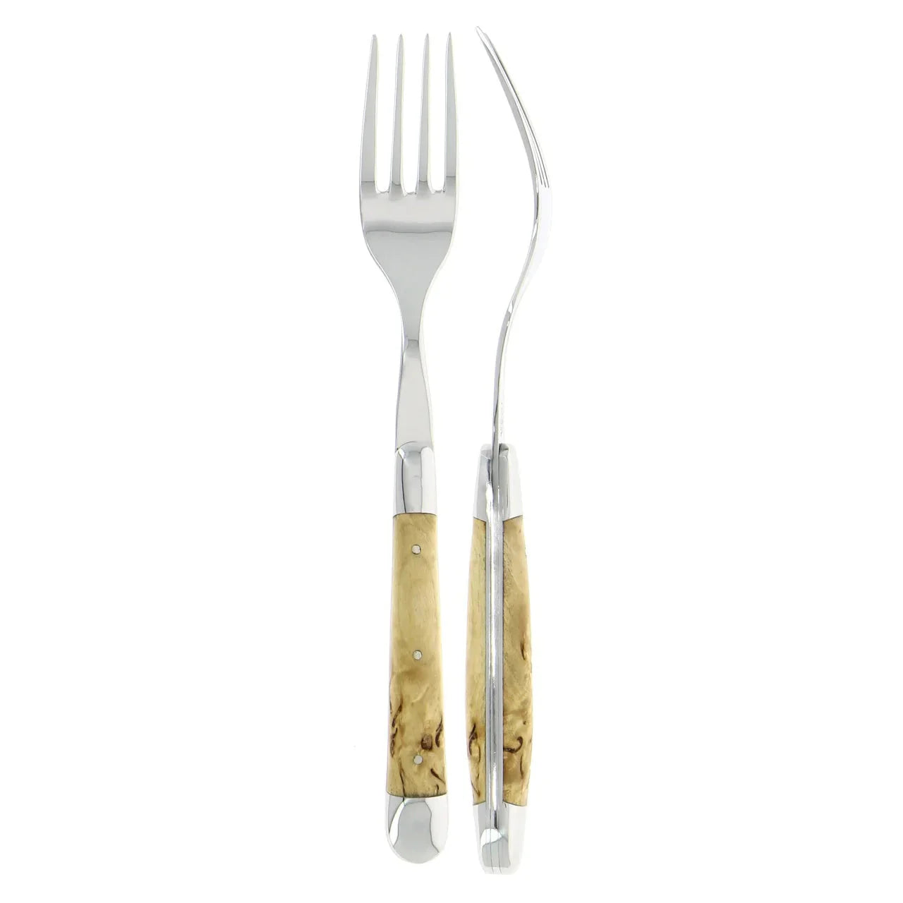 Forge de Laguiole Forks Birchwood Shiny Finish Forks Forge de Laguiole