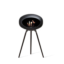 Load image into Gallery viewer, Bioethanol Fireplace Dome, Black 42&quot;h Fireplace Le Feu Black Bowl Black Legs 
