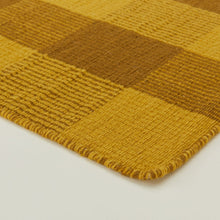 Load image into Gallery viewer, Simple Plaid Rug Area Rugs Hawkins New York Mustard/Bronze 3&#39; x 5&#39; 

