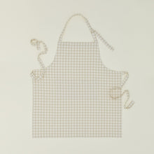 Load image into Gallery viewer, Essential Yard Dyed Check Apron Aprons Hawkins New York Ivory/Flax 
