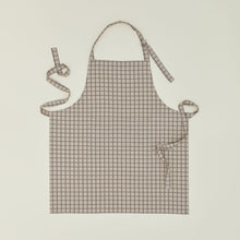 Load image into Gallery viewer, Essential Yard Dyed Check Apron Aprons Hawkins New York Light Grey/Dark Grey 
