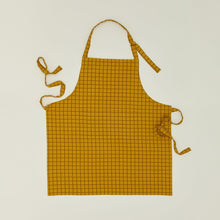 Load image into Gallery viewer, Essential Yard Dyed Check Apron Aprons Hawkins New York Mustard/Bronze 
