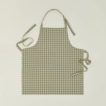 Load image into Gallery viewer, Essential Yard Dyed Check Apron Aprons Hawkins New York Olive /Sage 
