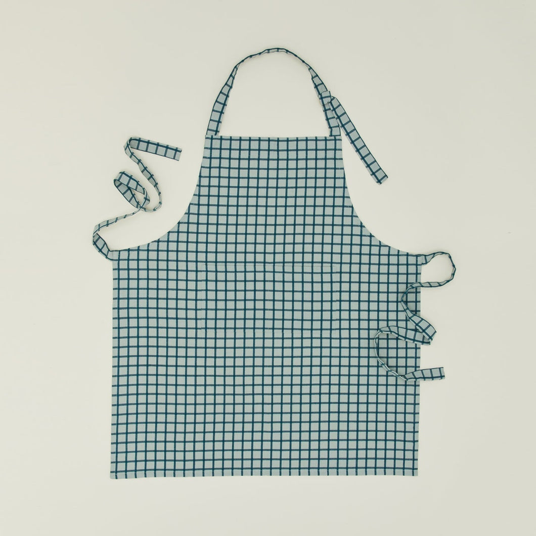 Essential Yard Dyed Check Apron Aprons Hawkins New York Sky/Peacock 