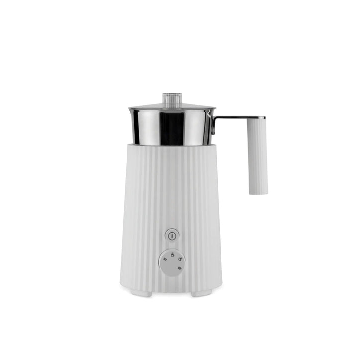 Plissé Milk Frother Coffee Makers Alessi White 