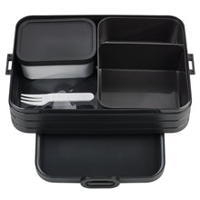 Load image into Gallery viewer, Large Bento Lunch Box Lunch Boxes Mepal Black 
