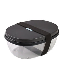 Load image into Gallery viewer, Ellipse Duo-Salad Box Lunch Boxes Mepal Black 
