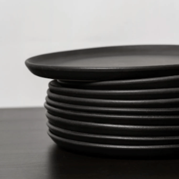 S/4 Tunisian Side Plate - Matte Black Side Plates Powered by People