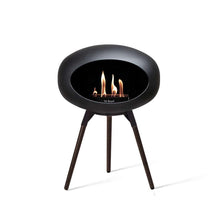 Load image into Gallery viewer, Bioethanol Fireplace Dome, Black 31&quot;h Fireplace Le Feu Black Bowl Black Legs 
