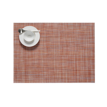 Load image into Gallery viewer, Mini Basketweave Placemat Placemats Chilewich Cinnamon Rectangle 
