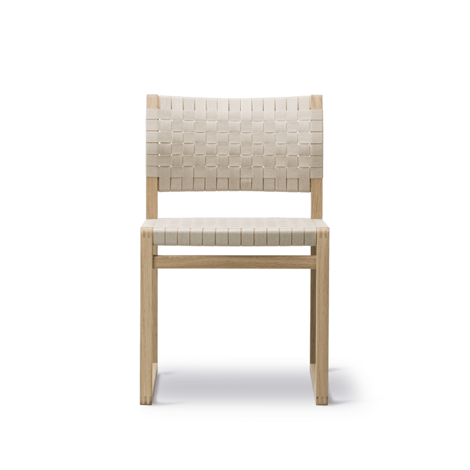 BM61 Chair with Linen Webbing Dining Side Chairs Fredericia