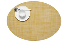 Load image into Gallery viewer, Mini Basketweave Placemat Placemats Chilewich Ochre Oval 
