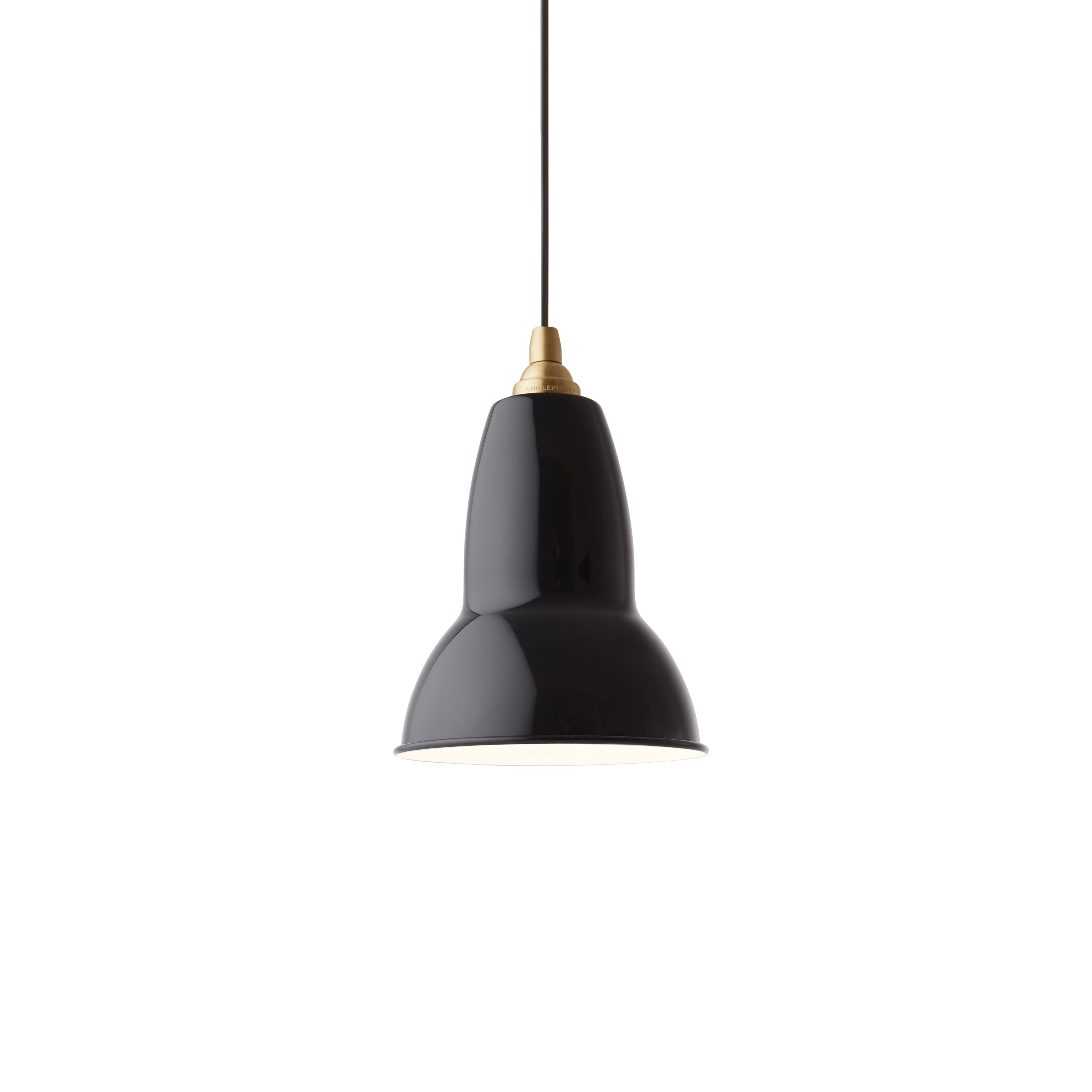 Original 1227 Brass Pendant Ceiling & Pendant Lamps Anglepoise Jet Black