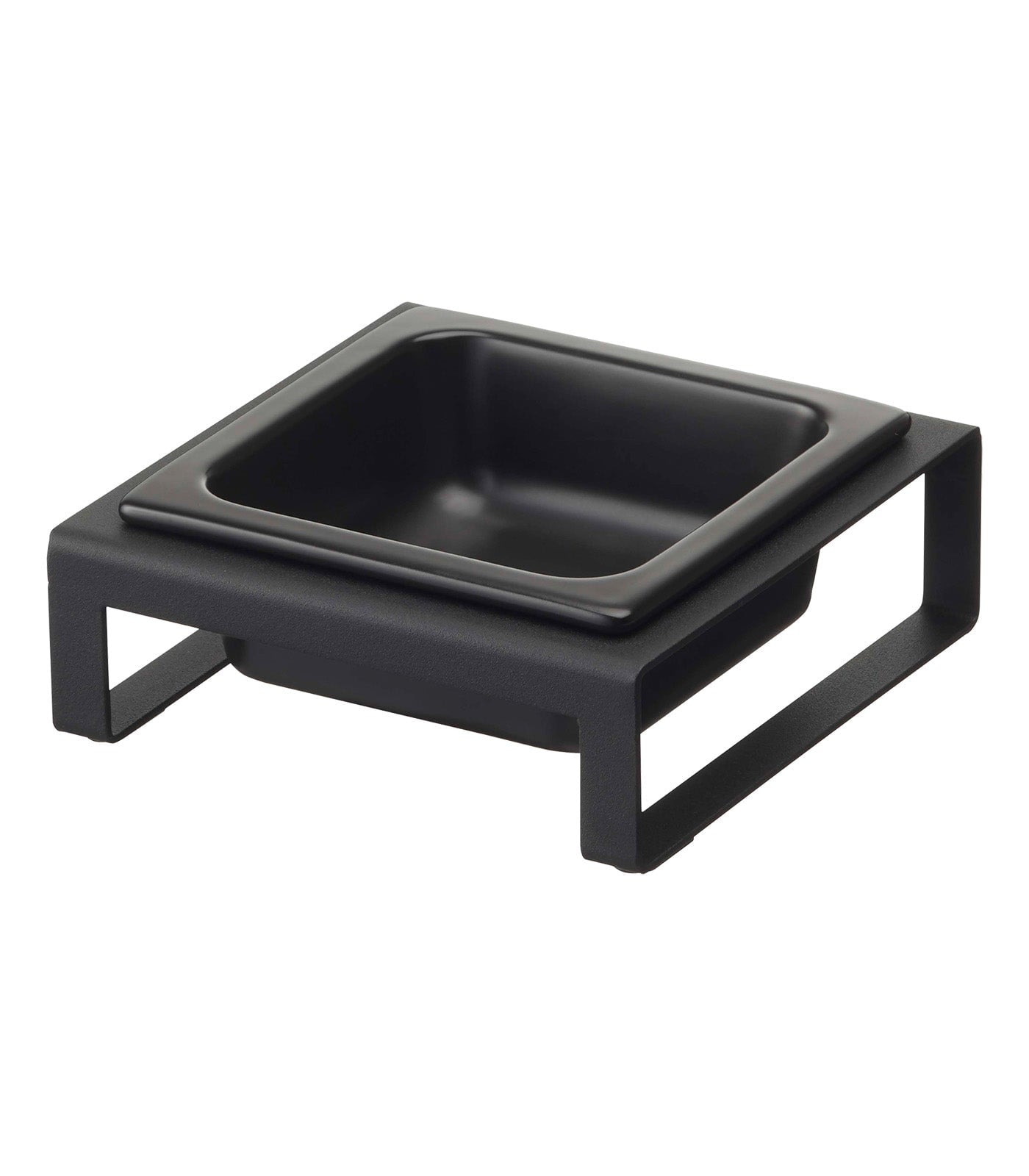 Tower Single Pet Food Bowl - Two Styles - Steel + Ceramic Pet Bowls Yamazaki Home