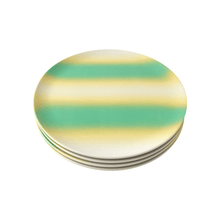 Load image into Gallery viewer, Soft Green Stripe Side Plates, Set of 4 PLATES Xenia Taler 
