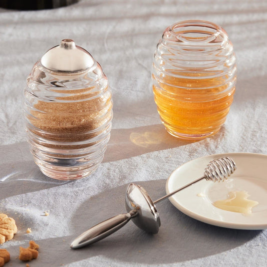 Honey Pot with Dipper Alessi