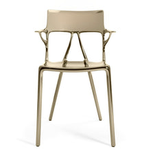 Load image into Gallery viewer, A.I. Armchair- Set of 2 DINING CHAIRS Kartell Metallic Bronze 
