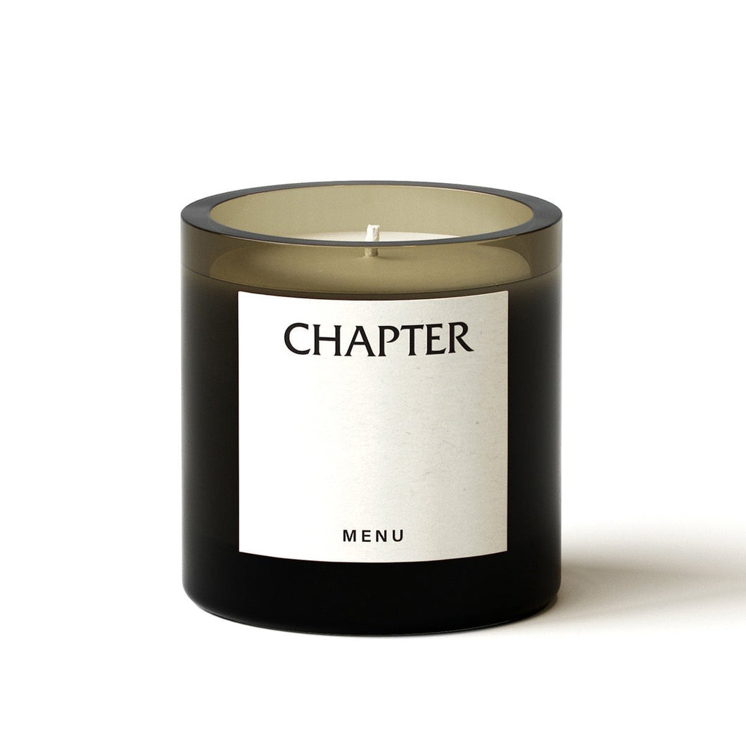 Olfacte Scented Candle, Chapter Candles Menu 