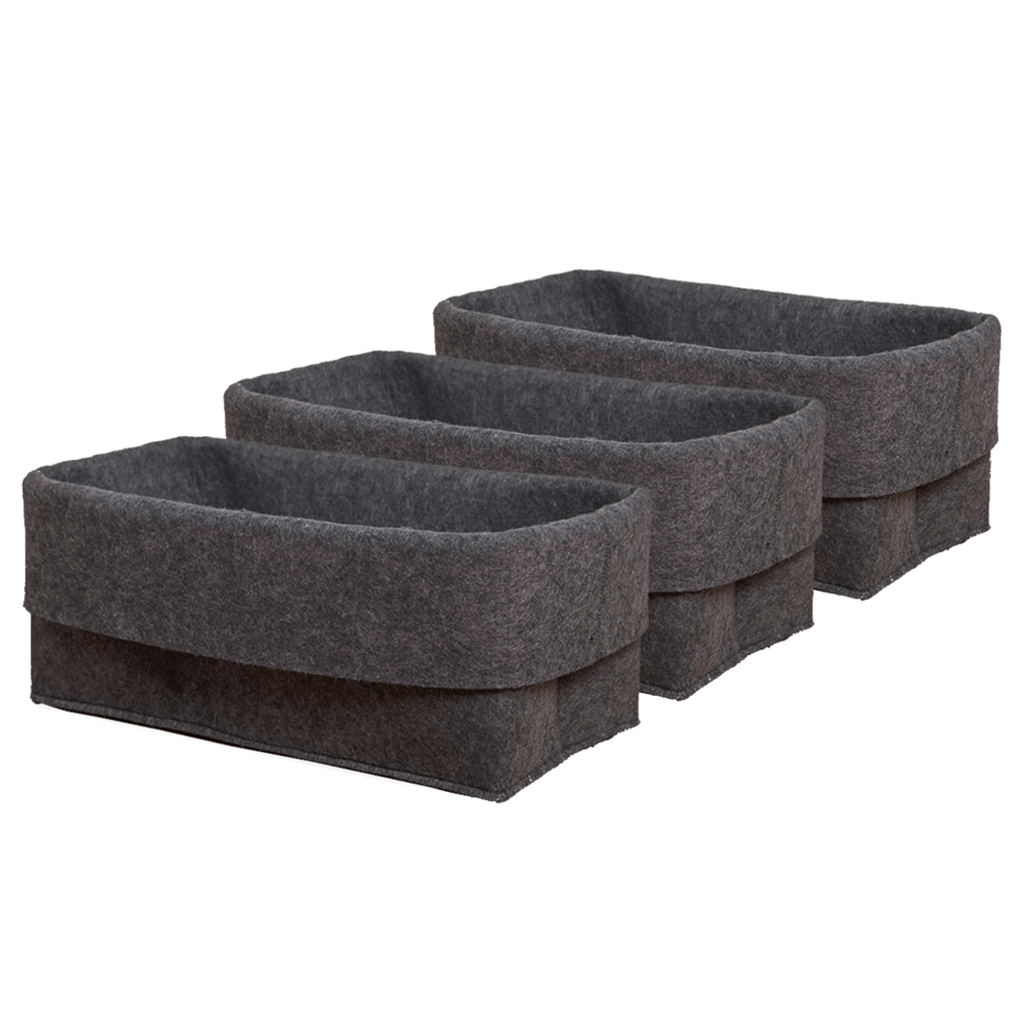 The Flex Bin - Small | Set of 3 Bin Sortjoy Carbon