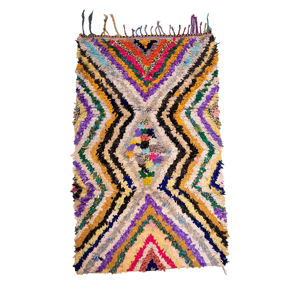 Vintage Boucherouite, Wildcat Rug AREA RUGS Amadi Carpets