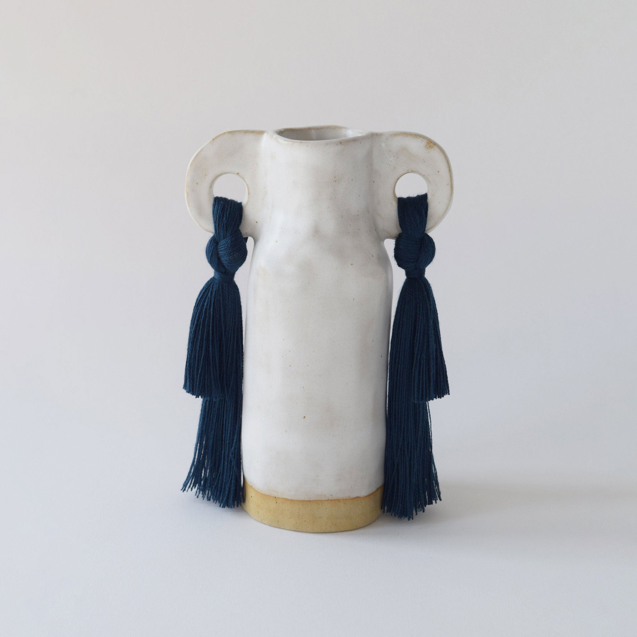Vase #606 - White vases Karen Gayle Tinney