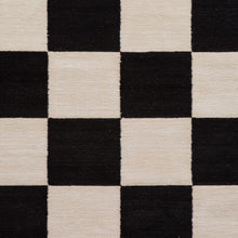 Load image into Gallery viewer, Girard Check Rug Area Rugs Maharam Black/Ecru 7&#39; 8&quot; x 10&#39; 2&quot; 
