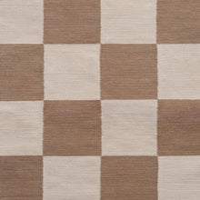 Load image into Gallery viewer, Girard Check Rug Area Rugs Maharam Ecru/Raw Umber 7&#39; 8&quot; x 10&#39; 2&quot; 
