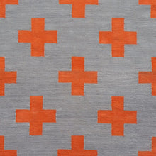Load image into Gallery viewer, Girard Plus Rug Area Rugs Maharam Gray/Orange 6&#39; x 9&#39; 

