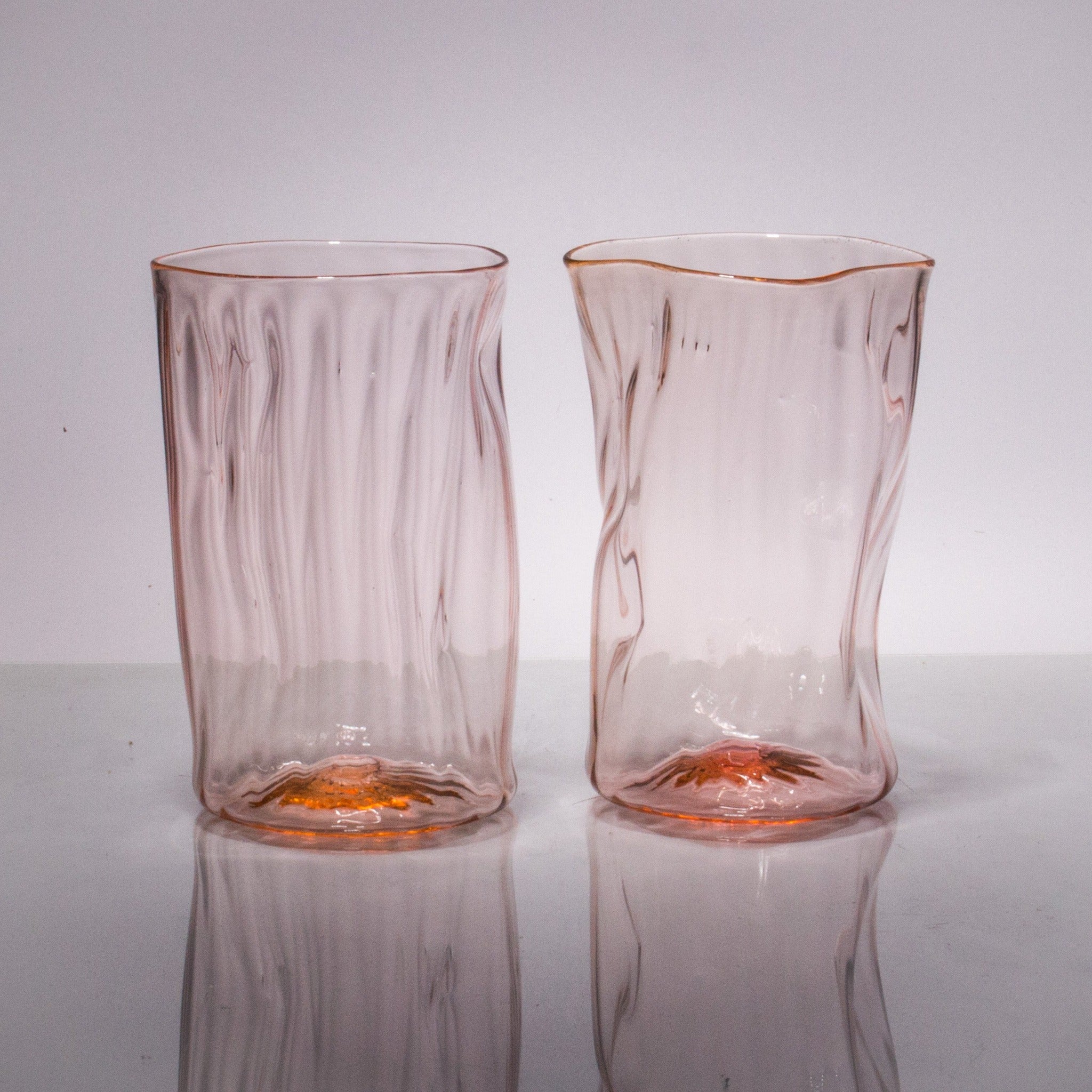 Wabi Sabi Water Glass set of 2 CUPS & GLASSES Andrew Iannazzi Cherry Blossom