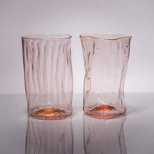 Load image into Gallery viewer, Wabi Sabi Water Glass set of 2 CUPS &amp; GLASSES Andrew Iannazzi Cherry Blossom 
